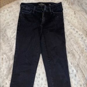Lucky brand black ankle skinny jeans